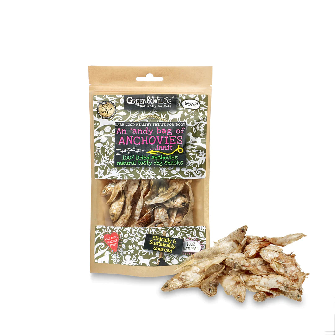 Green & Wilds 'Andy Bag of Anchovies, 50g